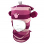 Зимний шлем Бизи "Принцесса" Фуксия/флокс/розовый (полоска)