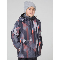 Зимняя куртка для мальчика CROCKID удлинённая СЕРАЯ