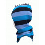 Зимний шлем Бизи "Дино" Голубая полоска