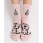 Детские носки "Мяу" розовый меланж