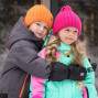 Зимние рукавицы "Снежок" UKI Kids чёрные