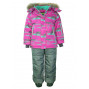 Зимний костюм UKI kids "Штрихи" розовый принт