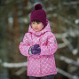 Зимний костюм UKI kids "СЕРДЕЧКИ" светло-розовый неон